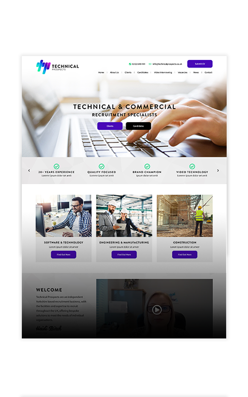 Technical Prospects Website Design
