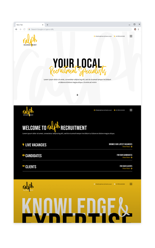 Homepage Design